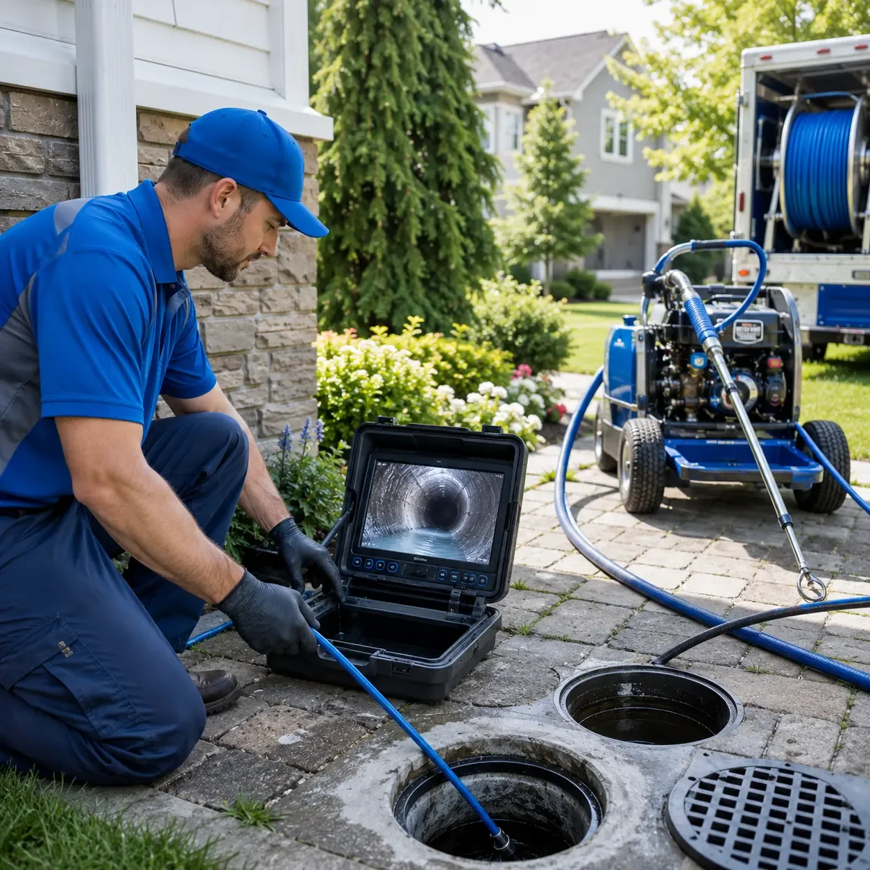 Outdoor drain cleaning professionals serving Fort Lee, NJ