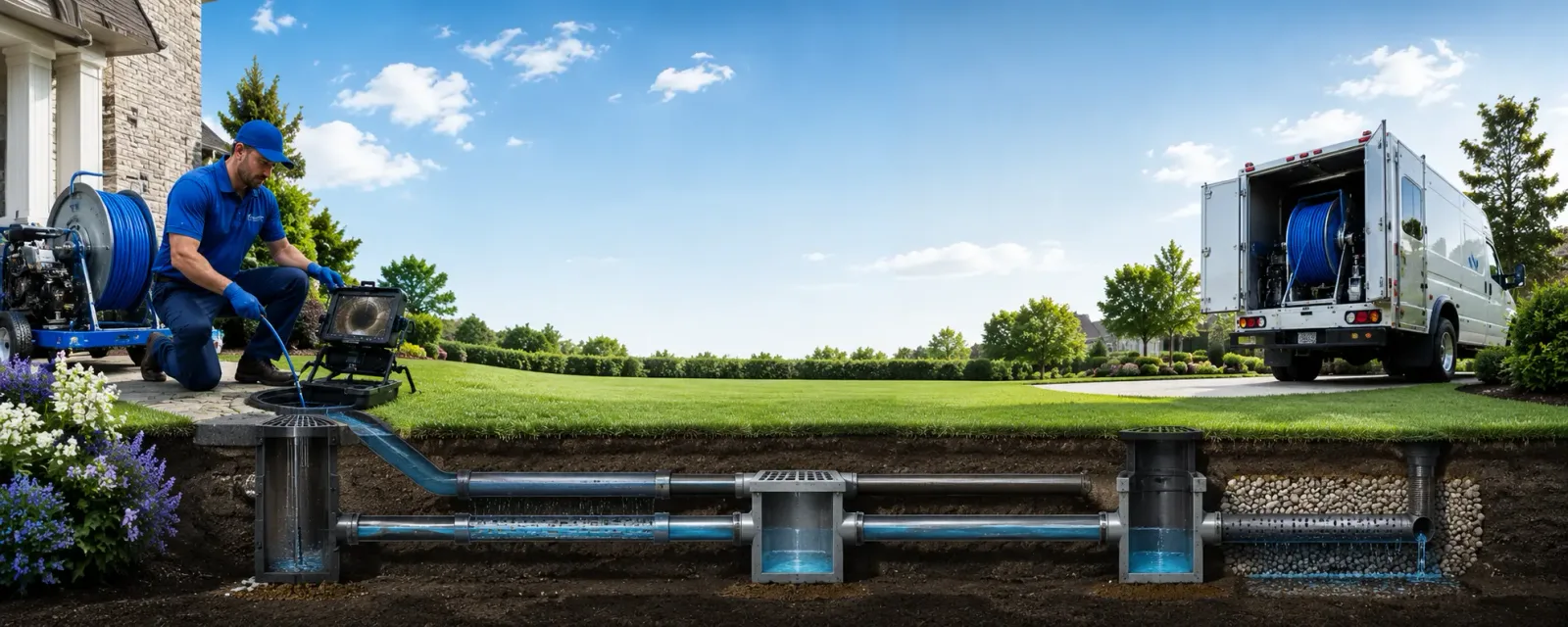 Outdoor drain cleaning information for Fort Lee, NJ